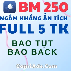 Tài Khoản BM5 Kháng (5 TKQC 250$) - Ngâm Lâu, Sẵn Sàng Chinh Phục VPCS