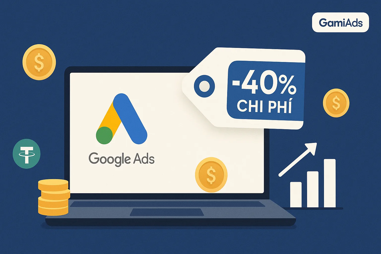quảng cáo game bài, cá cược với Tài khoản Google Ads chiết khấu ?