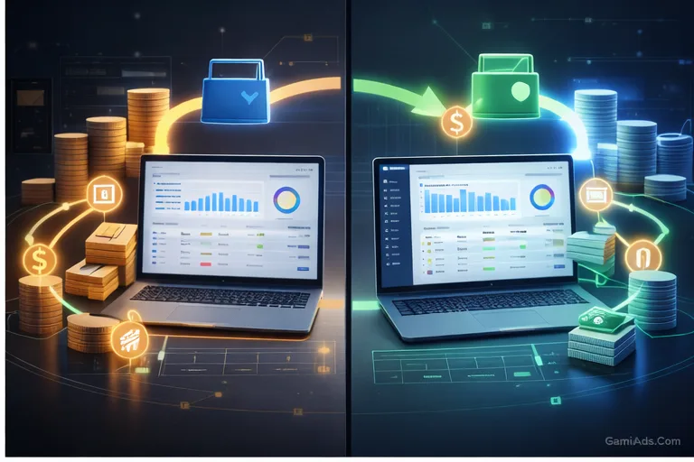 Minh họa sự khác biệt giữa tư duy vận hành tài khoản trả trước và tài khoản trả sau trong quảng cáo