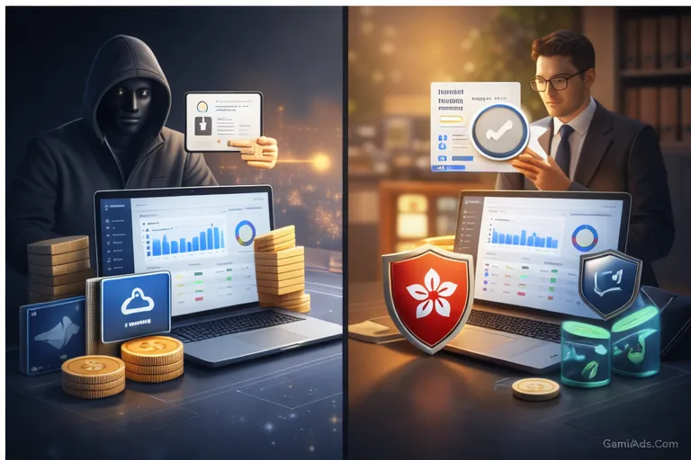 Minh họa rủi ro khi mua tài khoản Google Invoice Hong Kong từ nguồn trôi nổi và cách chọn nhà cung cấp uy tín