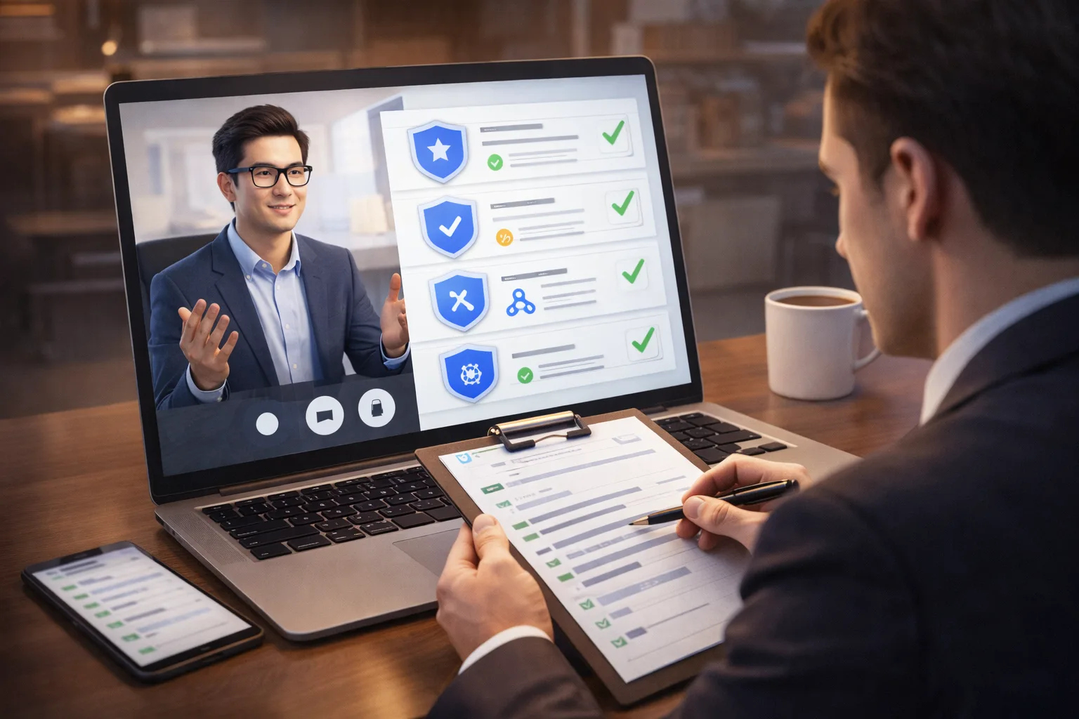 Minh họa bước kiểm tra cuối cùng trước khi mua tài khoản quảng cáo gồm hướng dẫn sử dụng an toàn và đánh giá độ minh bạch của người bán